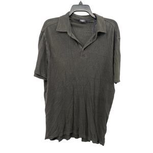 Faherty Reserve Polo SS Linen Washed Black NWT MSRP $168 Size XXL